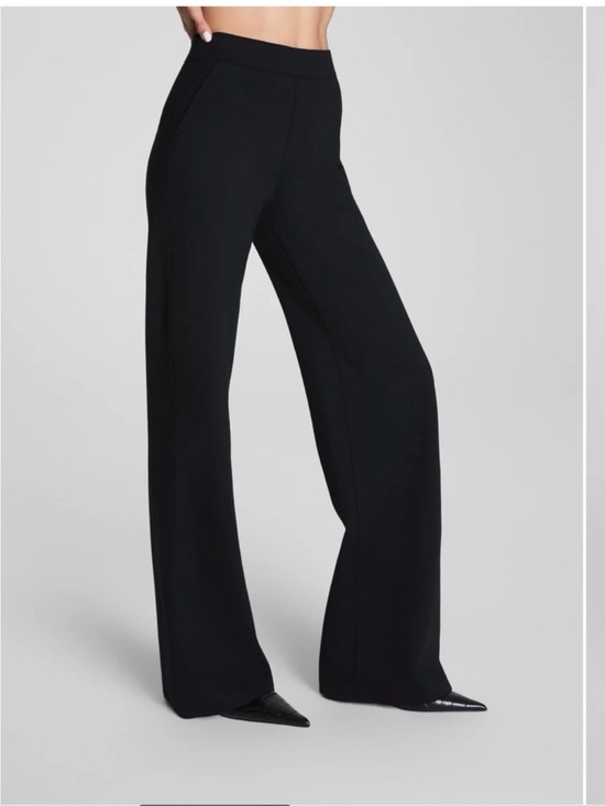 SPANX Pants - SPANX Wide Leg Ponte Pants black size medium like new